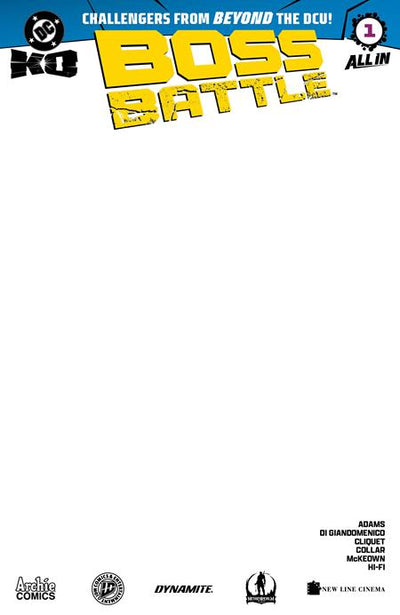 DC K.O. BOSS BATTLE (2026) #1 (ONE SHOT) CVR H BLANK CARD STOCK VAR