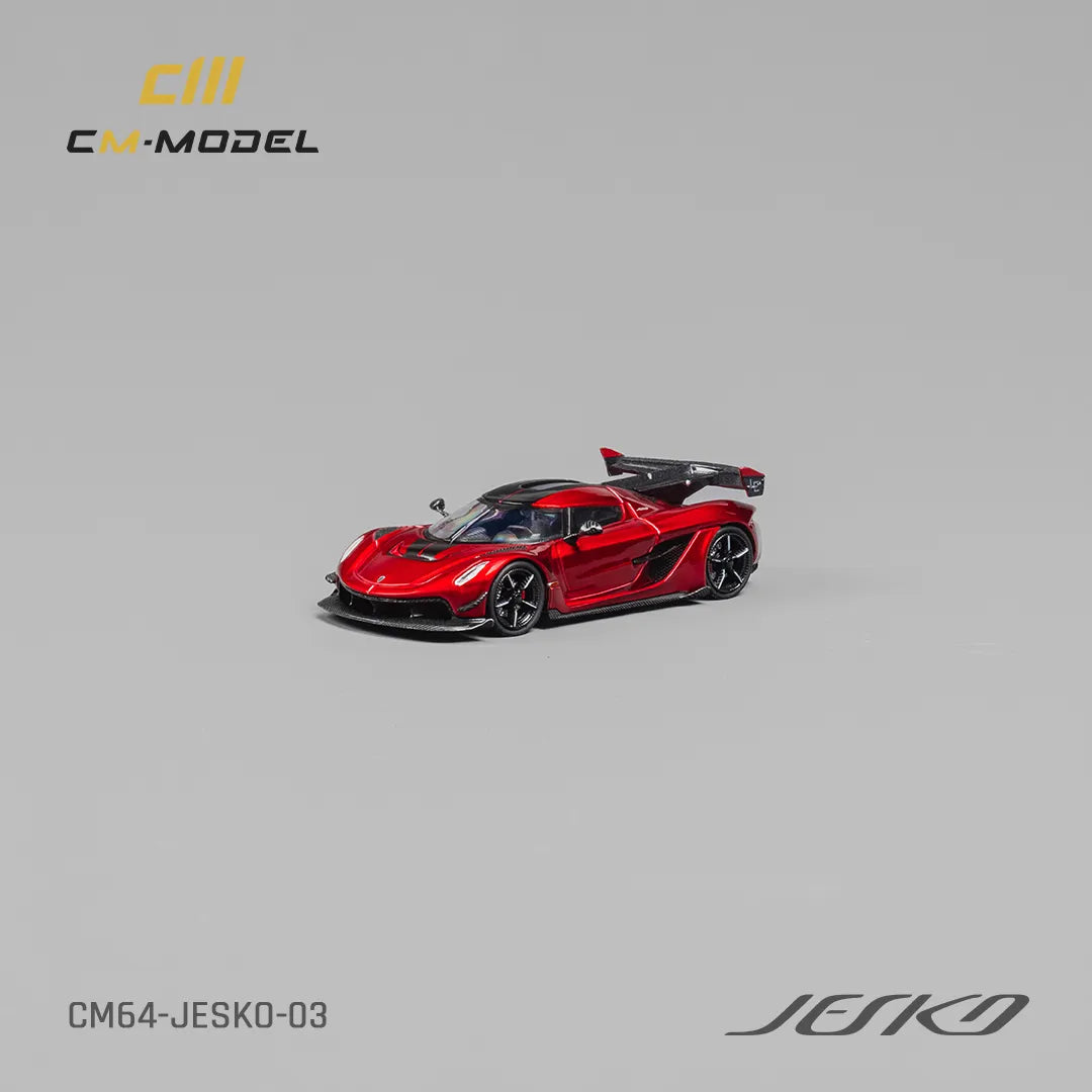 CM MODEL 1/64 KOENIGSEGG JESKO ATTACK METALLIC CHERRY RED