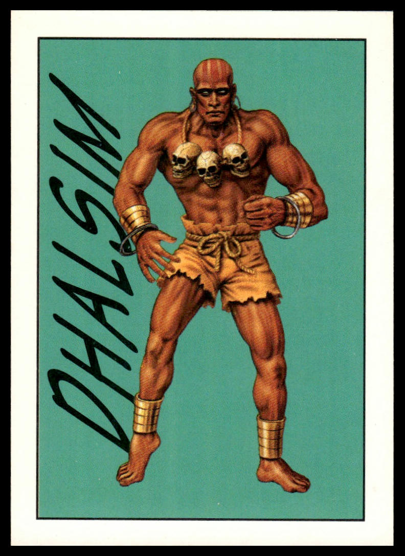 1993 TOPPS STREET FIGHTER II #48 DHALSIM