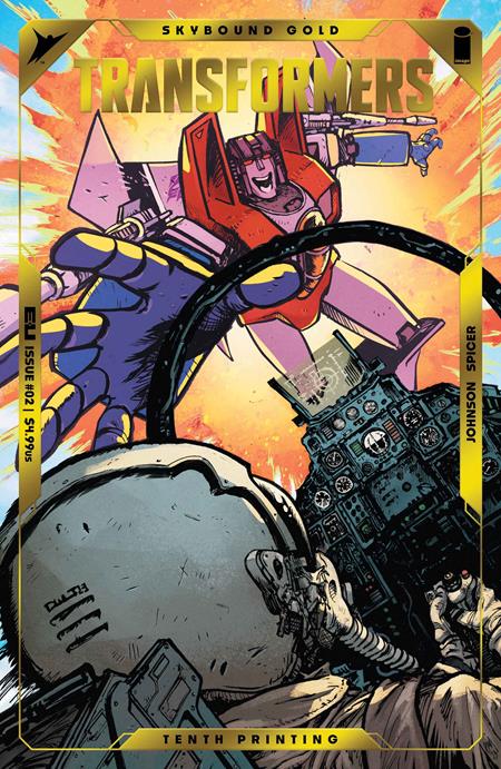 TRANSFORMERS (2023) #2 10TH PTG CVR A DANIEL WARREN JOHNSON & MIKE SPICER EMBOSS & GOLD FOIL VAR