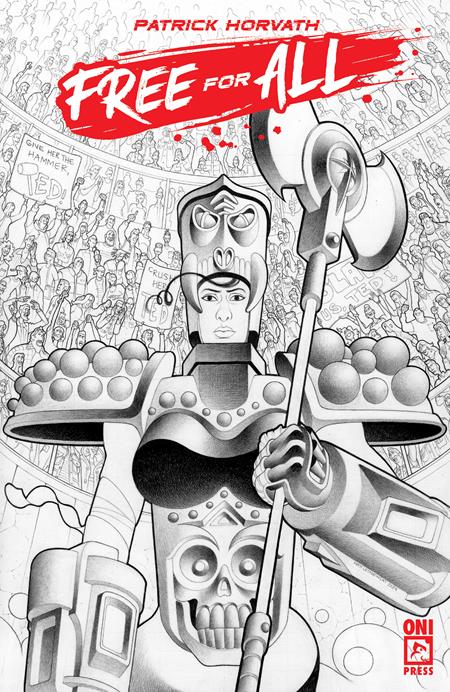 FREE FOR ALL (2025) #1 (ONE SHOT) CVR F INC 1:10 MATT LESNIEWSKI B&W VAR