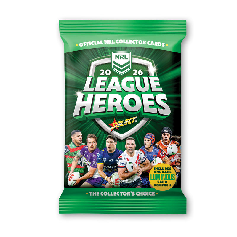 2026 SELECT NRL LEAGUE HEROES COLLECTORS CHOICE CARD PACK