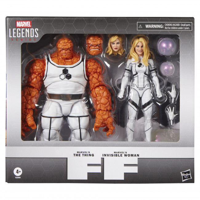 MARVEL LEGENDS SERIES FUTURE FOUNDATION MARVELS THE THING AND MARVELS INVISIBLE WOMAN AF