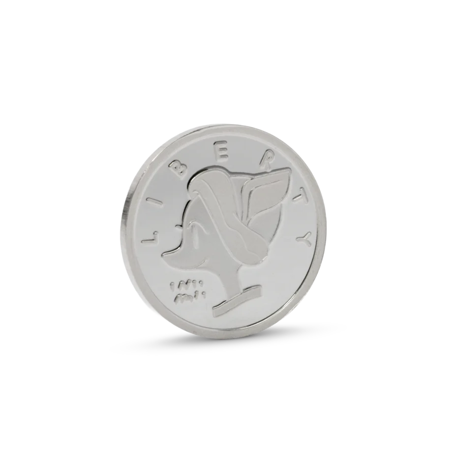 DISNEY - DUCKTALES LUCKY DIME - SCROOGE McDUCK 3gm SILVER COIN