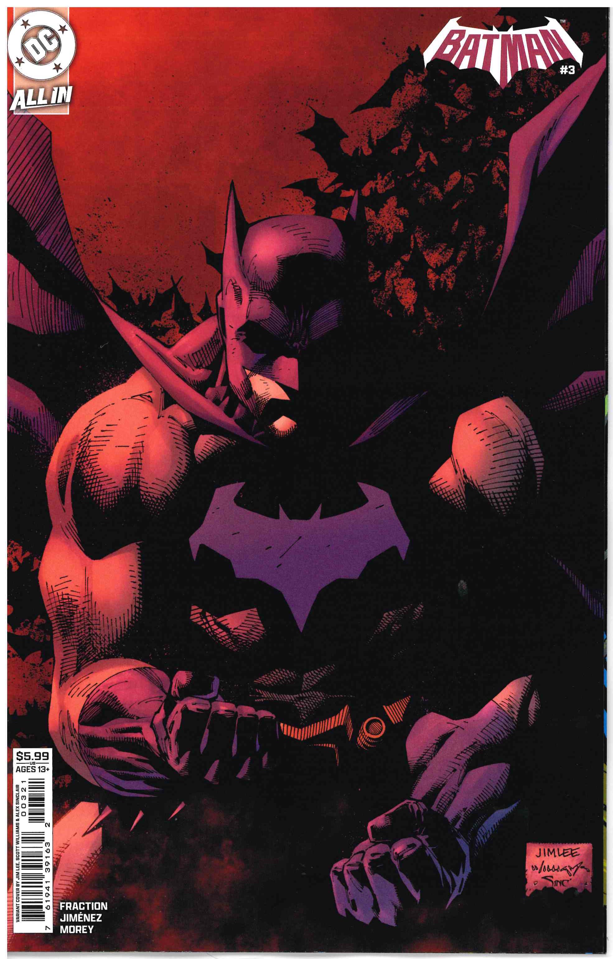 BATMAN (2025) #3 CVR B JIM LEE CARD STOCK VAR