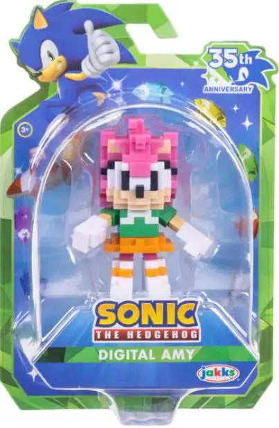 SONIC THE HEDGEHOG 35TH ANNIVERSARY DIGITAL AMY 2.5 IN MINI FIGURE AF