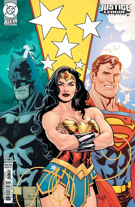 JUSTICE LEAGUE UNLIMITED (2024) #7 CVR D YANICK PAQUETTE CARD STOCK VAR (WE ARE YESTERDAY)