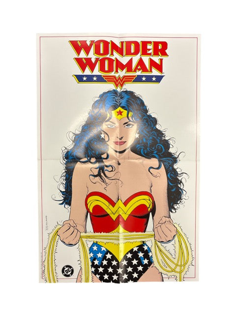 VINTAGE (1992) WONDER WOMAN BY BRIAN BOLLAND PROMO POSTER