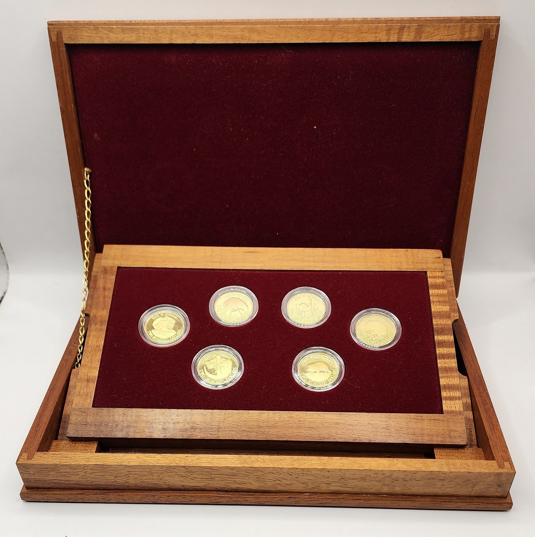 1989-1994 $200 GOLD COIN COLLECTION: PRIDE OF AUSTRALIA (6 COINS 10gm EACH)