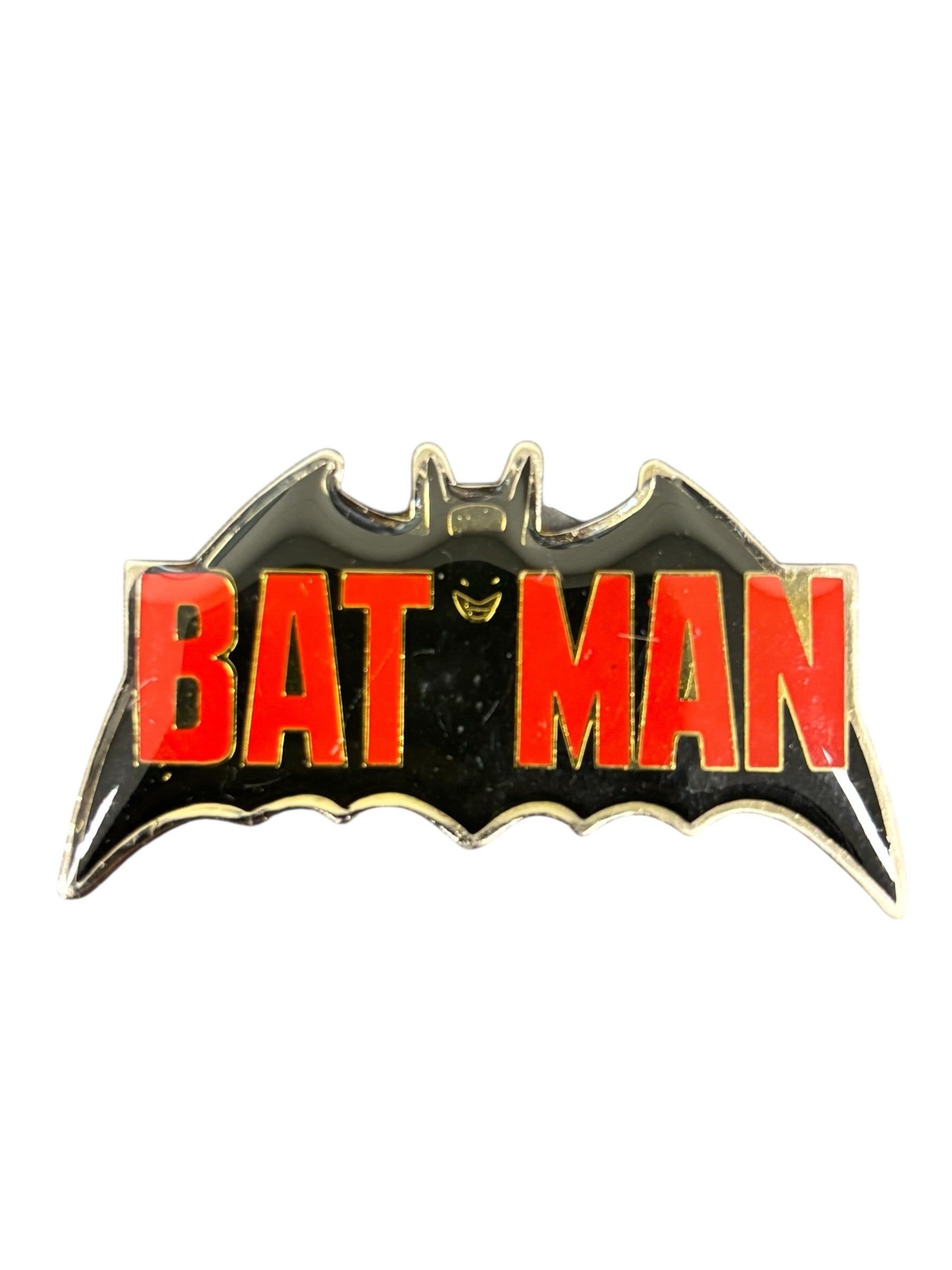 VINTAGE BATMAN LOGO METAL DIE-CUT MAGNET (1988)