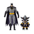 SONIC THE HEDGEHOG X DC BATMAN AND SHADOW AS BATMAN 5IN AF