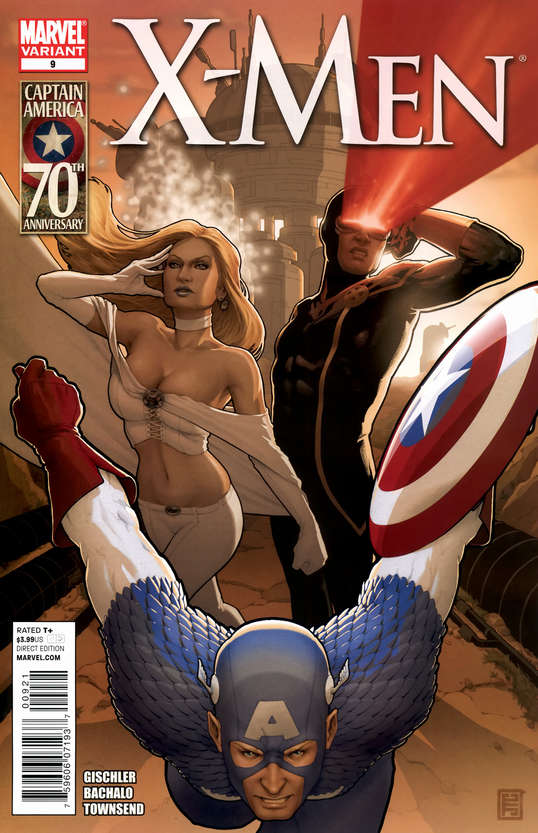 X-MEN VOL 3 #9 CAPTAIN AMERICA 70TH ANNIV CHRISTOPHER VAR