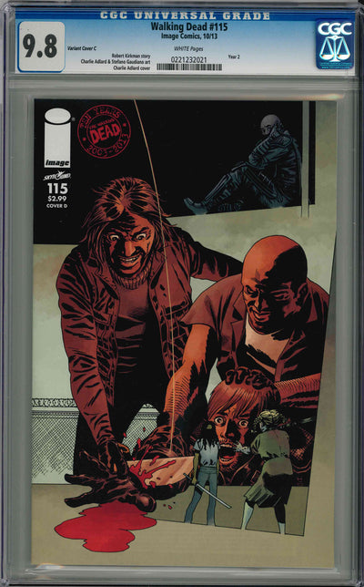 CGC WALKING DEAD (2003) #115 VARIANT COVER D (9.8)