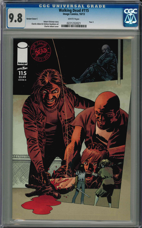 CGC WALKING DEAD (2003) #115 VARIANT COVER D (9.8)