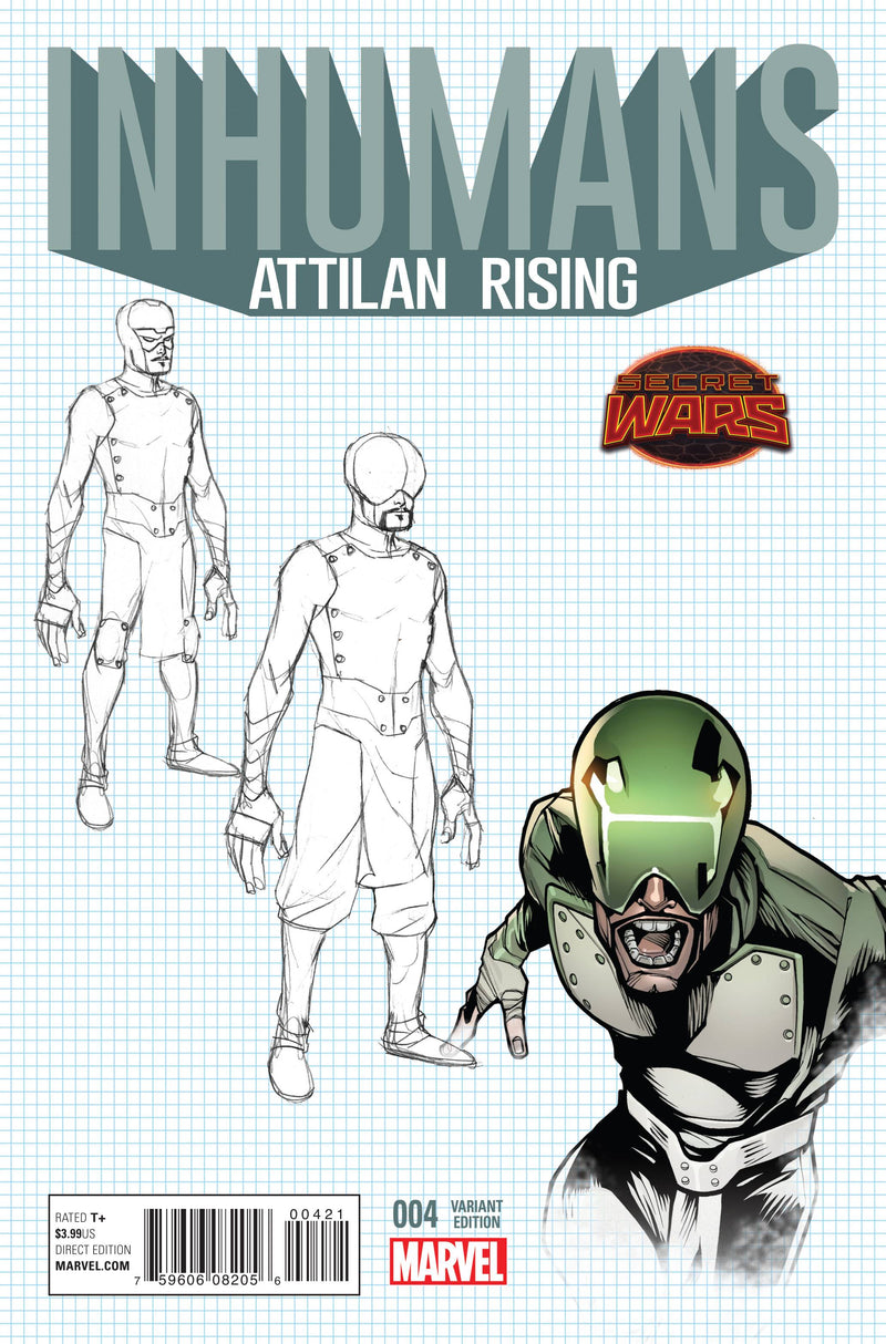 INHUMANS ATTILAN RISING #4 DESIGN VAR SWA