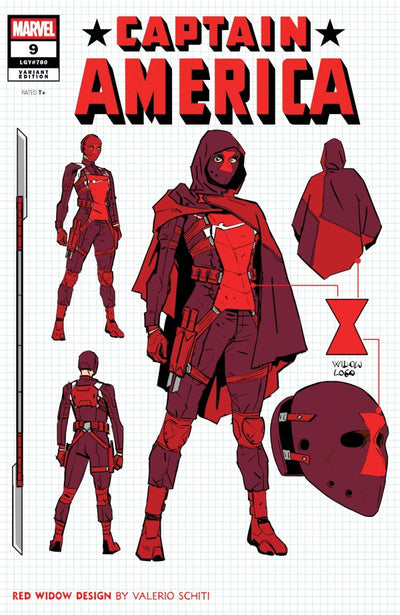 CAPTAIN AMERICA (2025) #9 10 COPY INCV VALERIO SCHITI DESIGN VAR