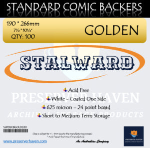 STALWARD BACKING BOARDS - GOLDEN AGE