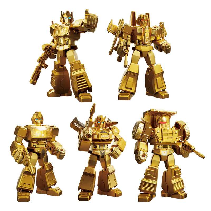 BLOKEES TRANSFORMERS LTD EDITION GOLD SERIES MODEL KIT BOX SET