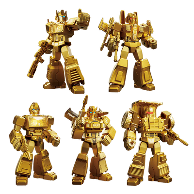 BLOKEES TRANSFORMERS LIMITED EDITION GOLD SERIES MODEL KIT BOX SET