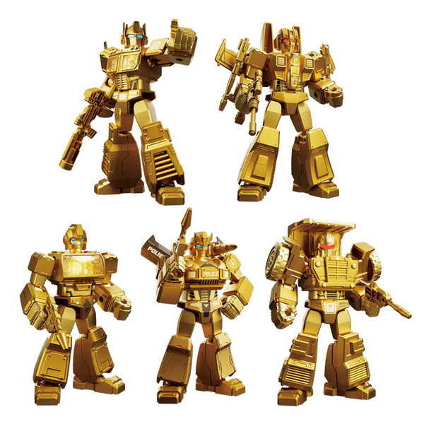 BLOKEES TRANSFORMERS LIMITED EDITION GOLD SERIES MODEL KIT BOX SET