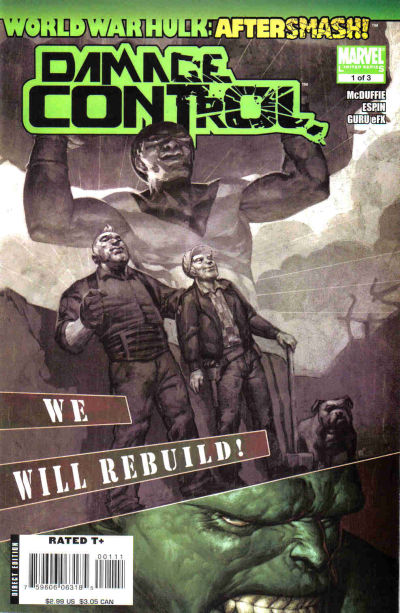 WORLD WAR HULK AFTERSMASH DAMAGE CONTROL (2008) - SET OF THREE