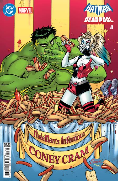 BATMAN DEADPOOL (2025) #1 (ONE SHOT) CVR F AMANDA CONNER HARLEY QUINN HULK CARD STOCK VAR
