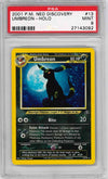 2001 POKEMON NEO DISCOVERY UMBREON HOLO #13 PSA 9
