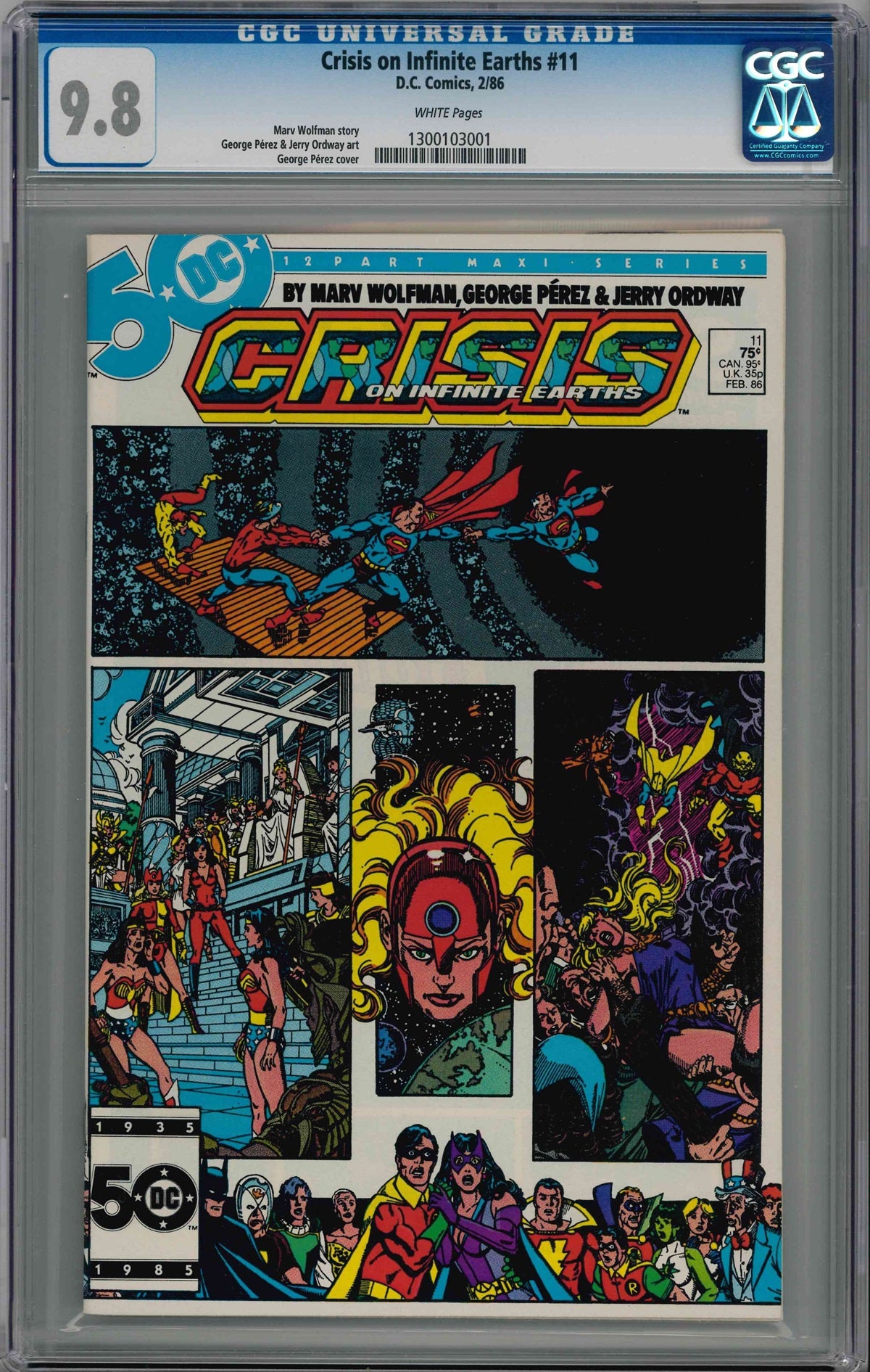 CGC CRISIS ON INFINITE EARTHS (1985) #11 (9.8)