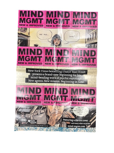MIND MGMT DOUBLE SIDED FOLDED PROMO POSTER