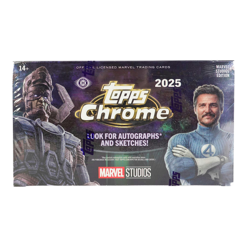 2024-25 TOPPS CHROME MARVEL STUDIOS HOBBY BOX