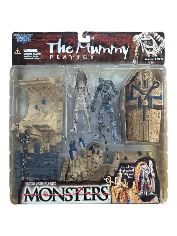 1998 MCFARLANES MONSTERS MUMMY PLAYSET AF