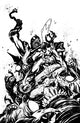 ULTRAMEGA BY JAMES HARREN (2021) #8 CVR C INC 1:10 SANFORD GREENE B&W VIRGIN VAR