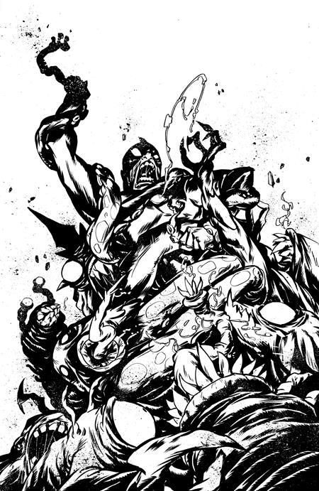 ULTRAMEGA BY JAMES HARREN (2021) #8 CVR C INC 1:10 SANFORD GREENE B&W VIRGIN VAR