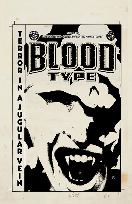 EC BLOOD TYPE (2025) #2 CVR D INC 1:20 ANDREA SORRENTINO B&W ARTIST EDITION VAR