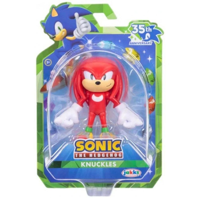 SONIC THE HEDGEHOG 35TH ANNIVERSARY KNUCKLES 2.5 IN MINI FIGURE AF
