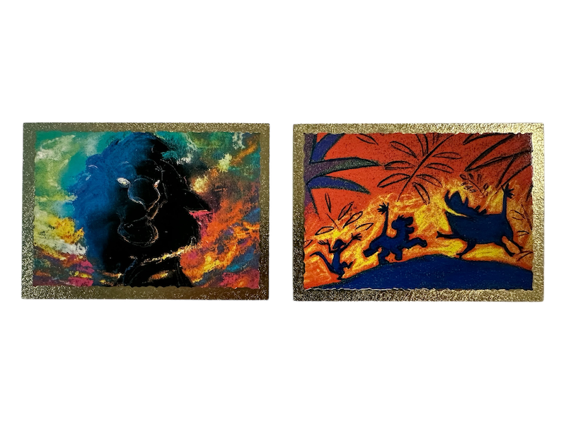 1994 SKYBOX THE LION KING SERIES 2 FOIL BORDER SET FB1 & FB2