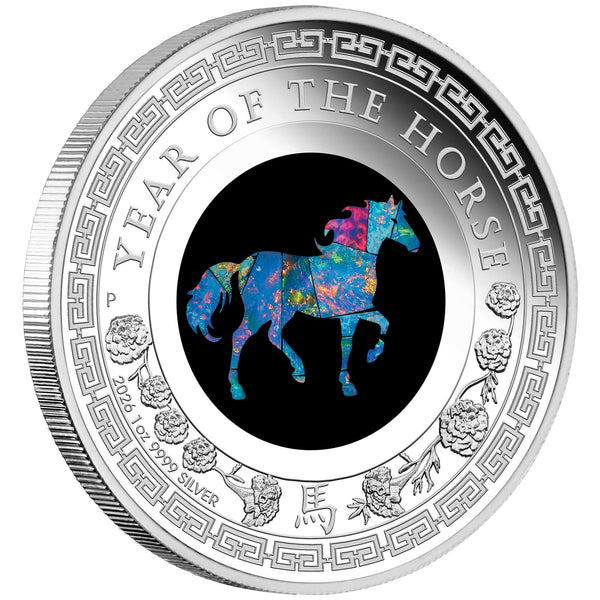 AUSTRALIAN OPAL LUNAR SERIES - 2026 YEAR OF THE HORSE 1oz SILVER PROOF COIN (ONE PER CUSTOMER/HOUSEHOLD)