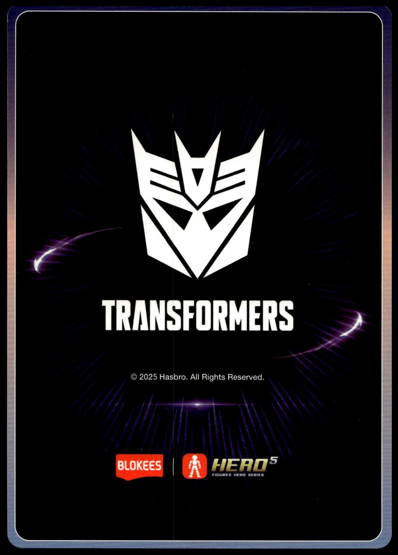 BLOKEES TRANSFORMERS STARSCREAM I WILL RULE THE UNIVERSE COLLECTOR CARD
