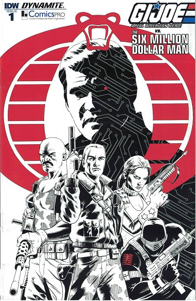 GI JOE VS SIX MILLION DOLLAR MAN #1 COMICSPRO VARIANT