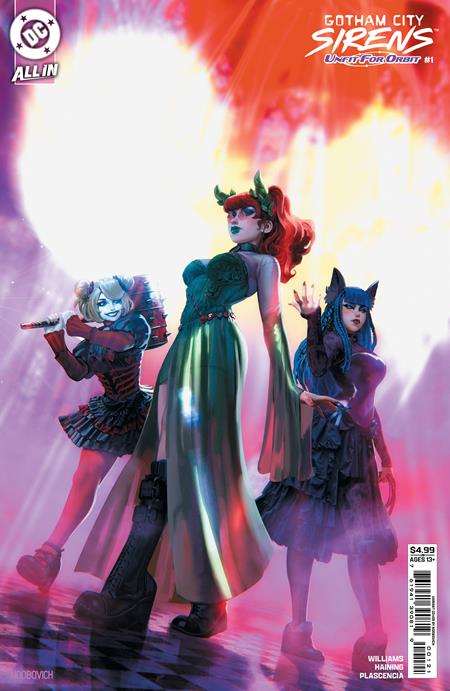 GOTHAM CITY SIRENS UNFIT FOR ORBIT (2025) #1 CVR B NOOBOVICH CARD STOCK VAR