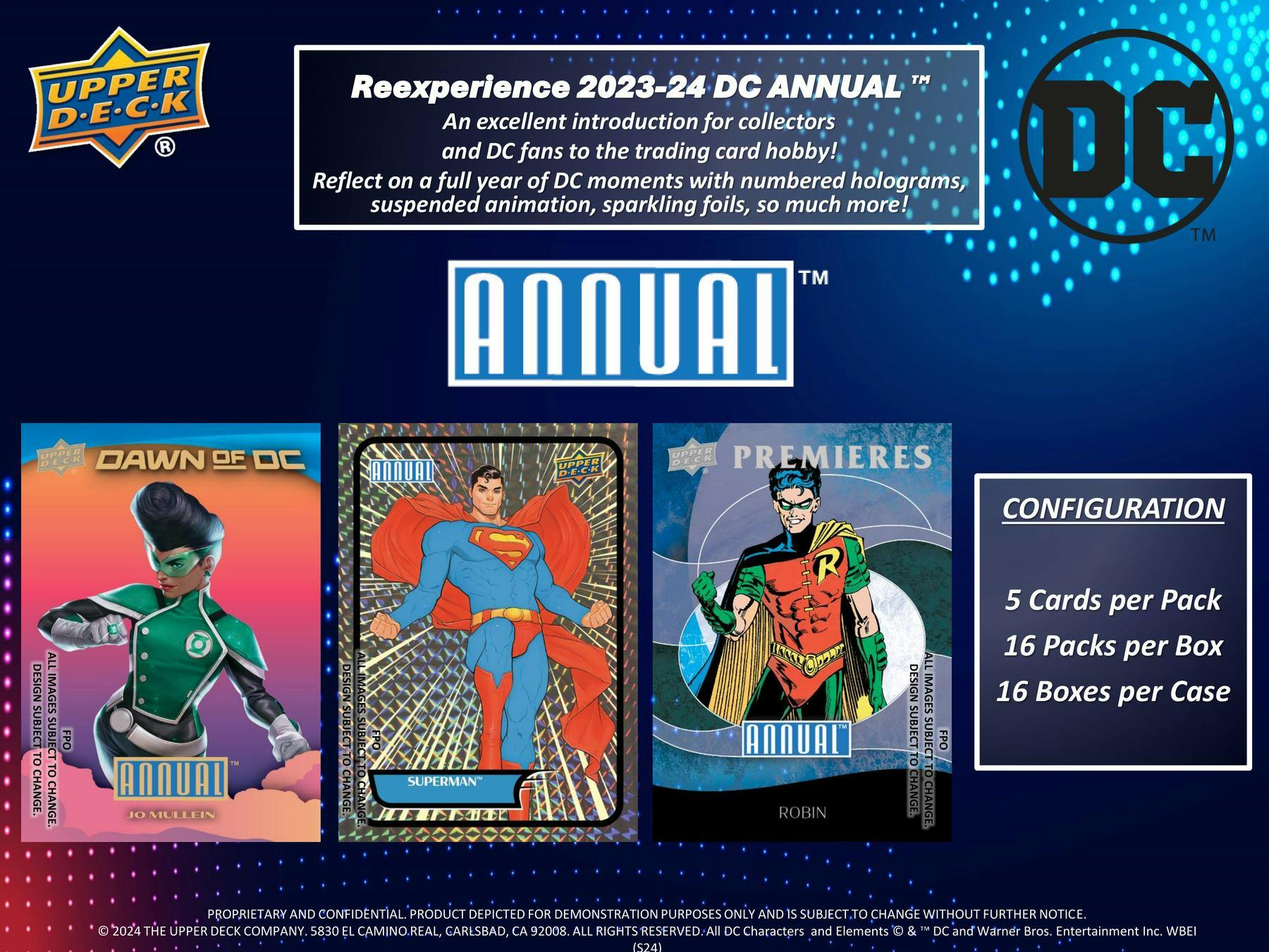 2023-24 UPPER DECK DC ANNUAL HOBBY PACK