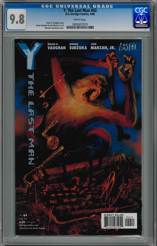 CGC Y: THE LAST MAN (2002) #42 (9.8)