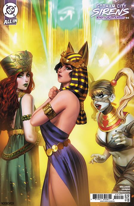 GOTHAM CITY SIRENS UNFIT FOR ORBIT (2025) #4 CVR B NOOBOVICH CARD STOCK VAR