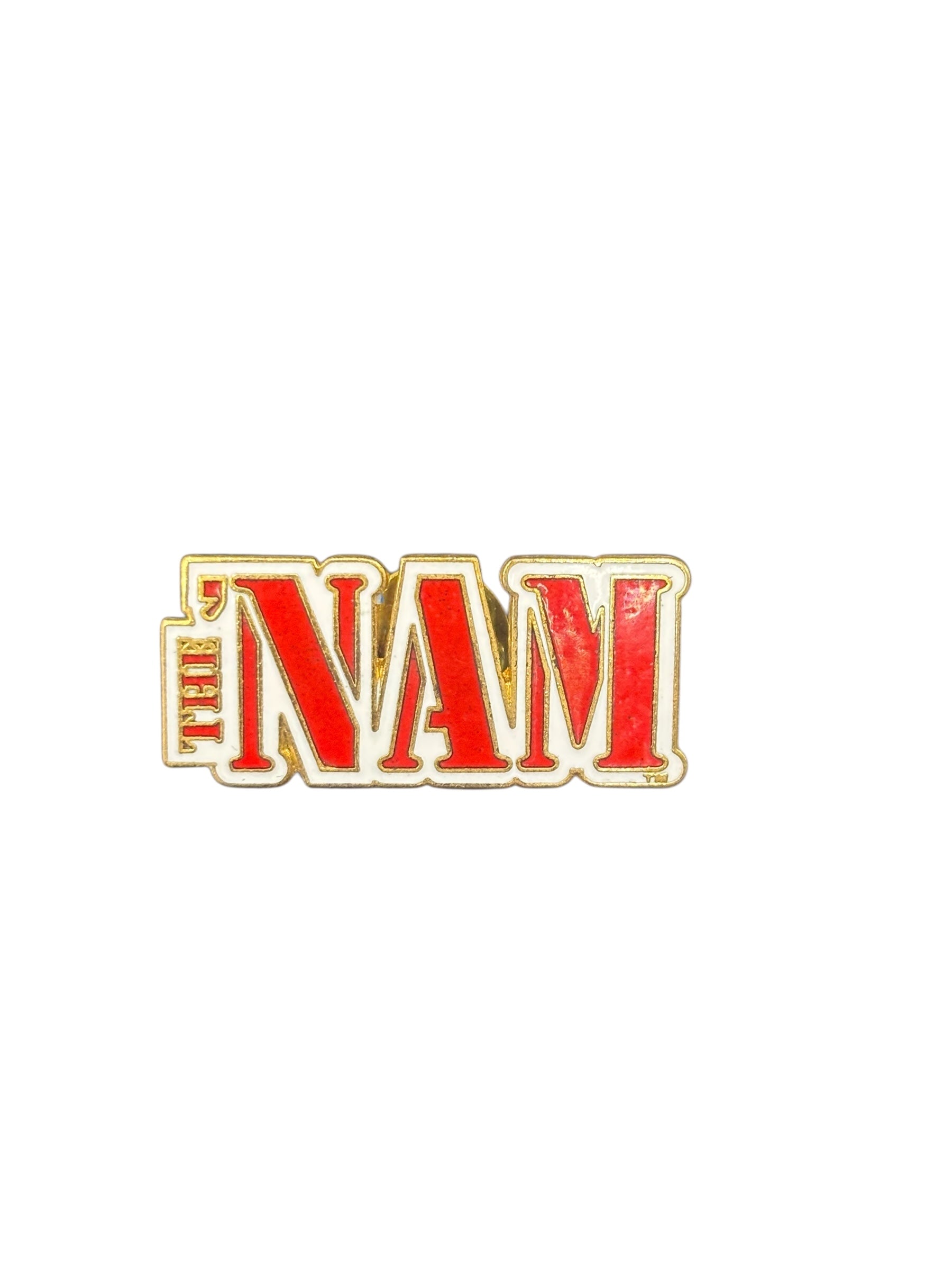 VINTAGE PLANET STUDIOS THE NAM LOGO ENAMEL PIN (1988) #023