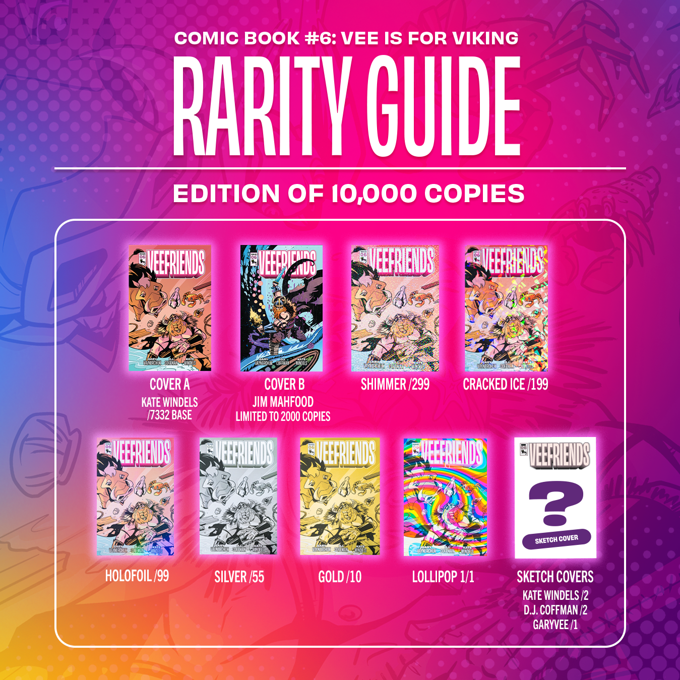 VEEFRIENDS COMIC BOOK #6 VEE IS FOR VIKING SEALED BLIND PACK