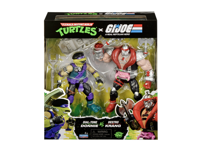 TEENAGE MUTANT NINJA TURTLES X G.I JOE DIALTONE DONNIE VS DESTRO KRANG 2 PACK AF