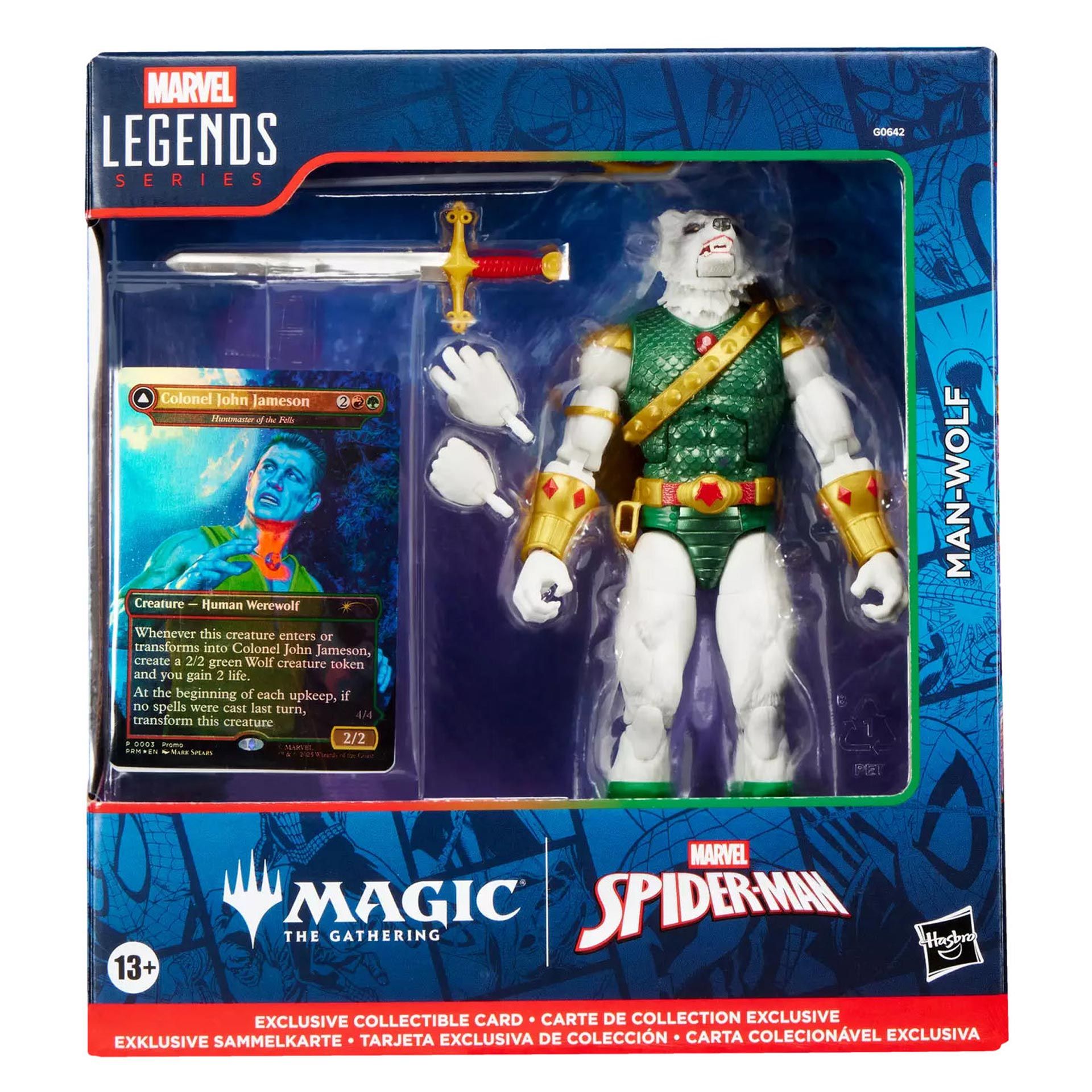 MARVEL LEGENDS SERIES X MAGIC THE GATHERING MAN WOLF AF