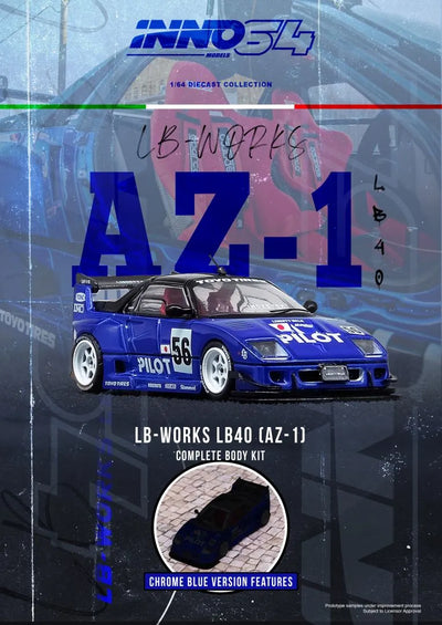 INNO64 1/64 MAZDA AZ-1 LIBERTY WALK LB40 PILOT