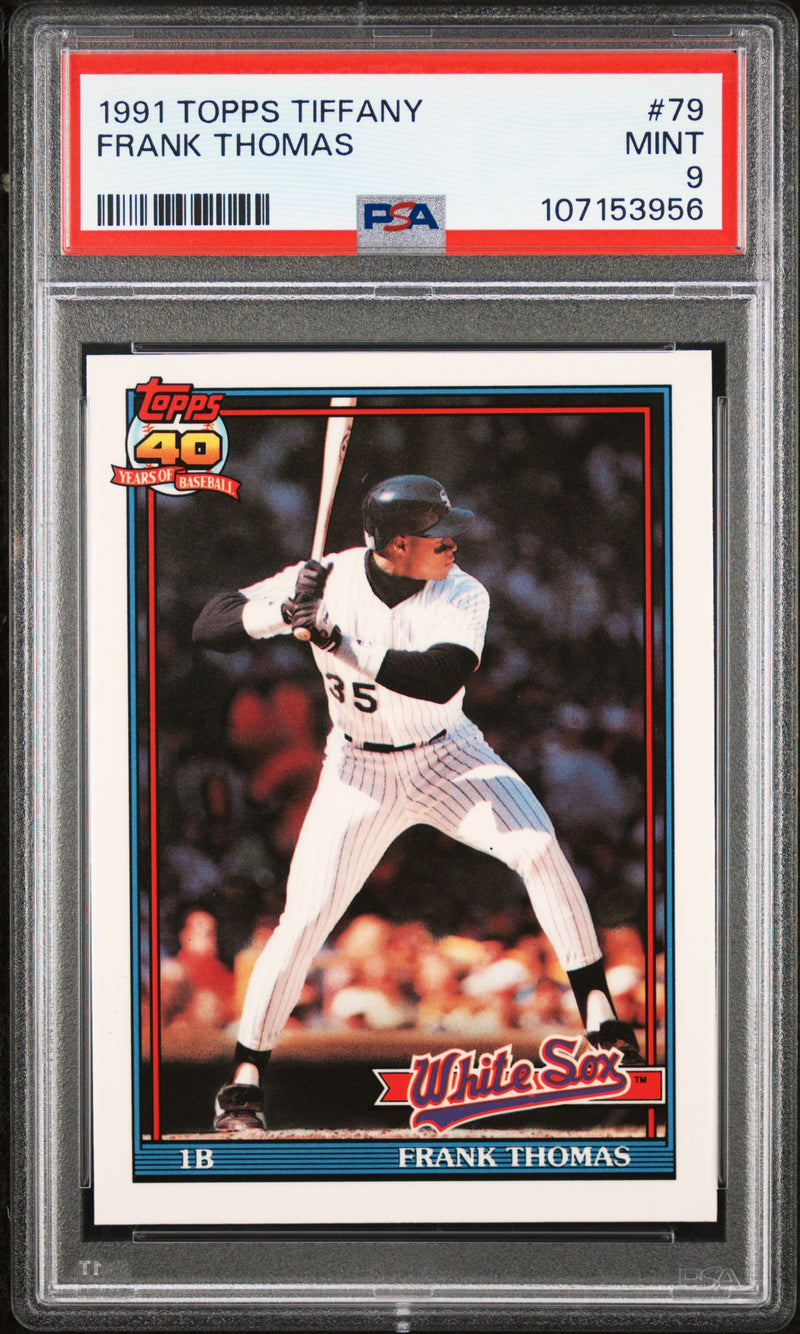 1991 TOPPS TIFFANY BASEBALL #79 FRANK THOMAS PSA 9
