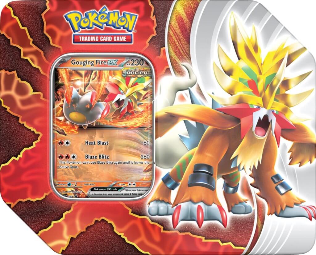 POKEMON TCG: PARADOX DESTINIES GOUGING FIRE EX TIN